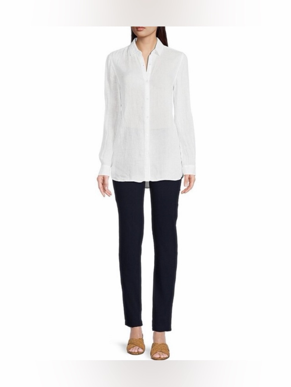 J. McLaughlin Navy Masie Slim Tapered Leg Elastic Waist Pull-On Pants size 6
